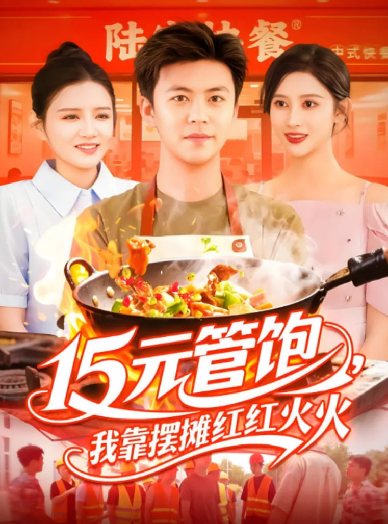 15元管饱我靠摆摊红红火火海报